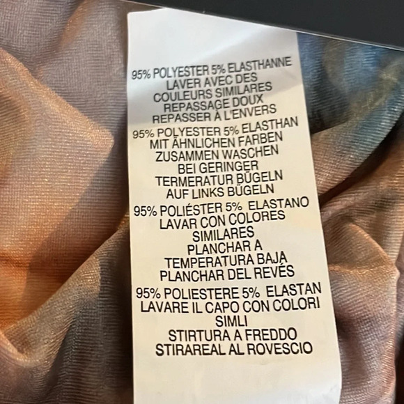 Plt Water Renaissance Print Helsa Slinky Bandeau Crop Top, Size 10, NWT - Picture 8 of 13